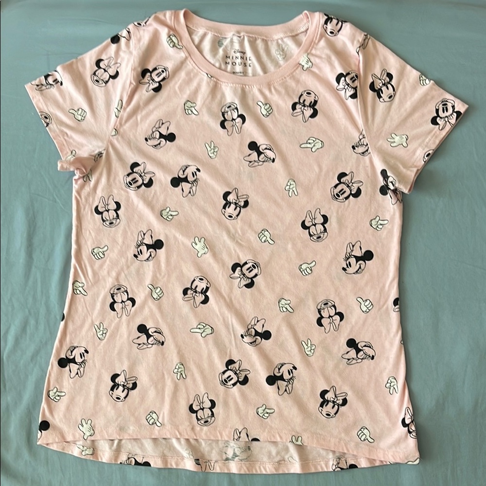Disney Pink Minnie Mouse Short Sleeve Tee